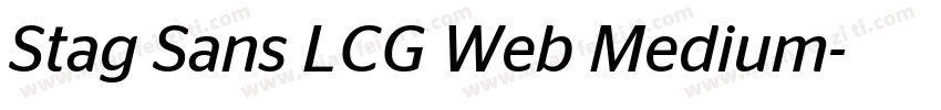 Stag Sans LCG Web Medium字体转换